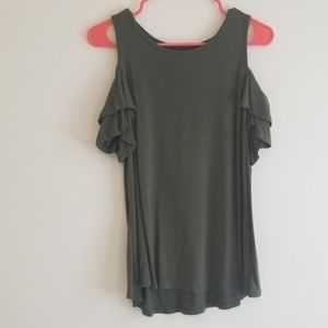 Green cold shoulder
